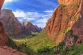 A lookout on Angels Landing Trail, Zion National Park, Utah