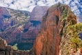 Angels Landing. Zion National Park, Utah, U.S.A Royalty Free Stock Photo