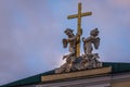 Angels at the Roof of Church of St. Catherine, Saint Petersbur, Russia