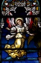 Angels in stained glass Royalty Free Stock Photo