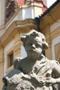Angels statue in detail at Loreto Prague. Royalty Free Stock Photo