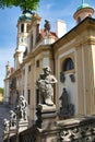 Angels statue in detail at Loreto Prague. Royalty Free Stock Photo