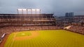 Angels vs. Rockies baseball game from the Outfield Bleachers Royalty Free Stock Photo