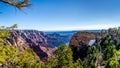 Angels Window at Cape Royal on the North Rim of the Grand Canyon Royalty Free Stock Photo