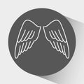 angels wings design Royalty Free Stock Photo