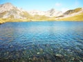 Angelus lake, Nelson lakes, New Zealand Royalty Free Stock Photo