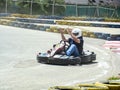 Anger of Kart racer for losing control
