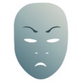 Anger theatrical mask Royalty Free Stock Photo