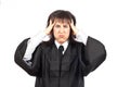 Angered female judge Royalty Free Stock Photo