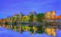 Angers Castle and the Maine River in France