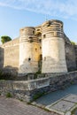 Angers Castle towers ChÃÂ¢teau des ducs d`Anjou Royalty Free Stock Photo