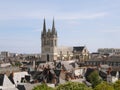 Angers Cathedral view Royalty Free Stock Photo