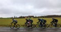 Group of Cyclists - Paris-Nice 2017 Royalty Free Stock Photo