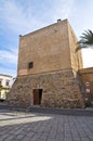 Angevin tower. Galatone. Puglia. Italy. Royalty Free Stock Photo