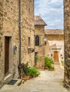 Scenic sight in Anghiari, in the Province of Arezzo, Tuscany, Italy. Royalty Free Stock Photo