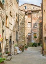 Scenic sight in Anghiari, in the Province of Arezzo, Tuscany, Italy. Royalty Free Stock Photo