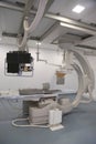 Angio lab in a hospital with diagnostic imaging equipment