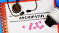 Angiopathy is a lesion of blood vessels.