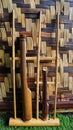 Angklung musical instrument, a traditional musical instrument from Indonesia Royalty Free Stock Photo