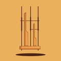 Angklung Vector Illustration. Musical Instrument Concept. Flat Cartoon