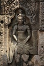 Angkor asparas in bayon temple, cambodia Royalty Free Stock Photo