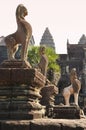 Angkor, Cambodia. Khmer Angkor Wat temple Royalty Free Stock Photo