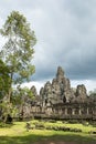 Angkor Temple of Bayon with Greenery