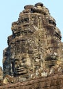 Stone face detail, Bayon Temple, Angkor Thom