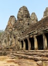 Faces in stone, Bayon Temple, Angkor Thom