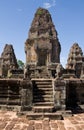 Angkor Thom Steps Portrait Royalty Free Stock Photo
