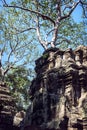 Angkor Thom Temple view, Siem reap, Cambodia Royalty Free Stock Photo