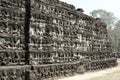 Angkor Thom, terrace of the leprous king, Siem Reap, Cambodia Royalty Free Stock Photo