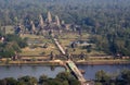 Angkor Wat Aerial View Royalty Free Stock Photo