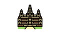 angkor wat color icon animation