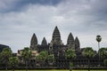 Angkor Wat Buddhist temple complex, the main shrine of the Khmers in Cambodia