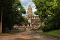 Temple gardens , Angkor Wat in Cambodia