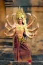 ANGKOR WAT, CAMBODIA - MAY 20, 2016 : CLASSICAL KHMER DANCERS