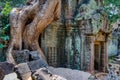 Angkor Wat Cambodia. Ta Prohm Khmer ancient Buddhist temple. Royalty Free Stock Photo