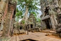 Angkor Wat Cambodia. Ta Prohm Khmer ancient Buddhist temple.