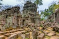 Angkor Wat Cambodia. Ta Prohm Khmer ancient Buddhist temple. Royalty Free Stock Photo