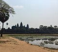 Angkor Wat . Hindu Temple . Siem Reap. Cambodia. Royalty Free Stock Photo