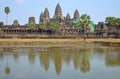 Angkor Wat is the largest Hindu temple complex Royalty Free Stock Photo