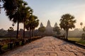 Angkor wat in the morning Royalty Free Stock Photo