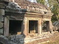 Angkor Wat in Siem Reap, Cambodia. Ancient Khmer stone temple ruins in jungle forest Royalty Free Stock Photo