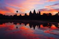 Angkor Wat sunrise Royalty Free Stock Photo