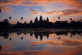 Angkor Wat at sunrise. Royalty Free Stock Photo