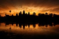 Angkor Wat Sunrise, Siem Reap, Cambodia Royalty Free Stock Photo