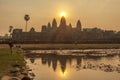 Angkor Wat at sunset, Siem Reap, Cambodia.