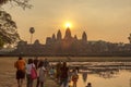 Angkor Wat at sunset, Siem Reap, Cambodia.