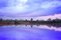 Angkor Wat Temple complex view at the main entrance, located nea Royalty Free Stock Photo